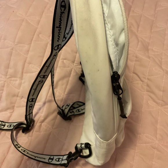 Champion White and Black Backpack with Red Logo - Picture 6 of 13